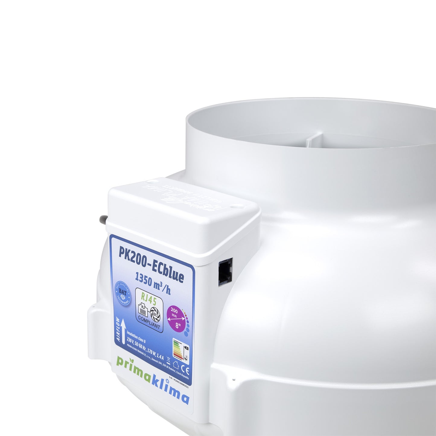 Prima Klima PK200ECblue 1350 m³/h RJ45