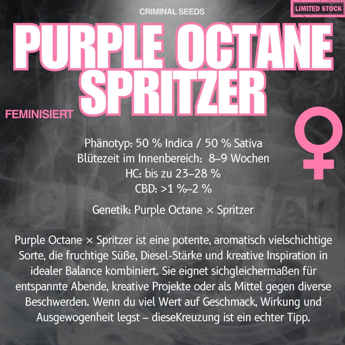 Criminal Seeds Purple Octane Spritzer Fem 3St.
