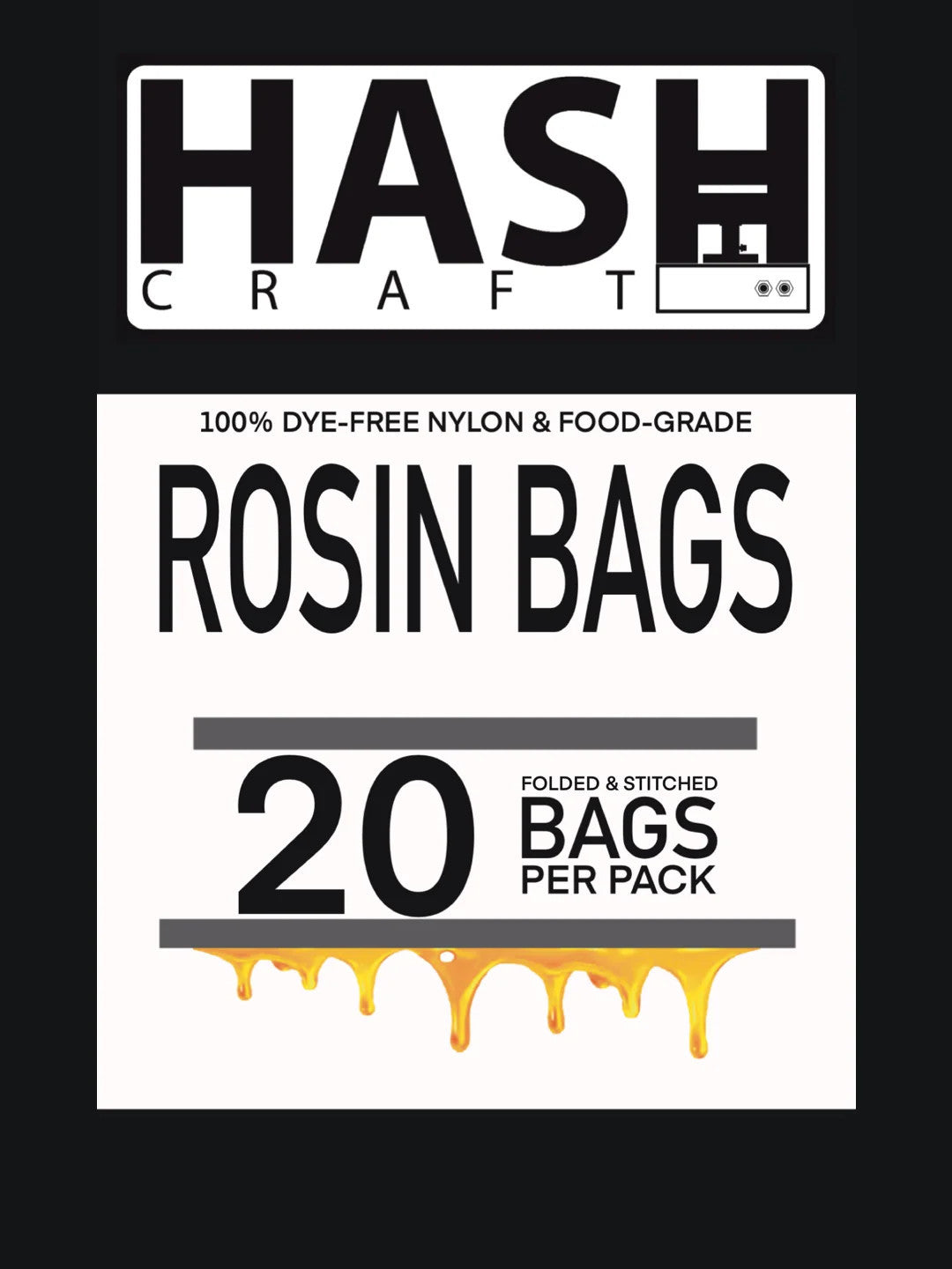 Hashcraft Rosinbags 20 St. 90µm Double Stiched 51 x 114 mm