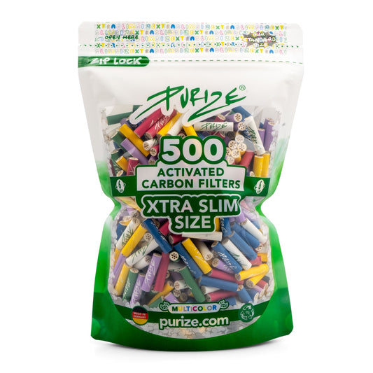Purize XTRA Slim Size Aktivkohlefilter 6 mm Multicolor 500 St.